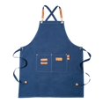 thumbnail image 1 of ENJOYW Fadeless Kitchen Apron Comfortable Canvas Woodworking Cooking Apron for Dishwashing Apron, 1 of 7