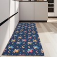 thumbnail image 4 of Blue Cartoon Unicorn Rainbow Pattern Kitchen Rug Mat,Kitchen Runner Rugs Non Skid Washable,Decorative Kitchen Floor Mats for Kitchen,Sink,Laundry,17"X47", 4 of 5