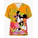 thumbnail image 2 of Blusas médicas con estampado de Mickey Mouse de Disney para mujer, blusas de manga corta con cuello en V, uniforme de enfermera, blusa de trabajo con estampado de dibujos animados, uniforme de mujer, 2 of 4