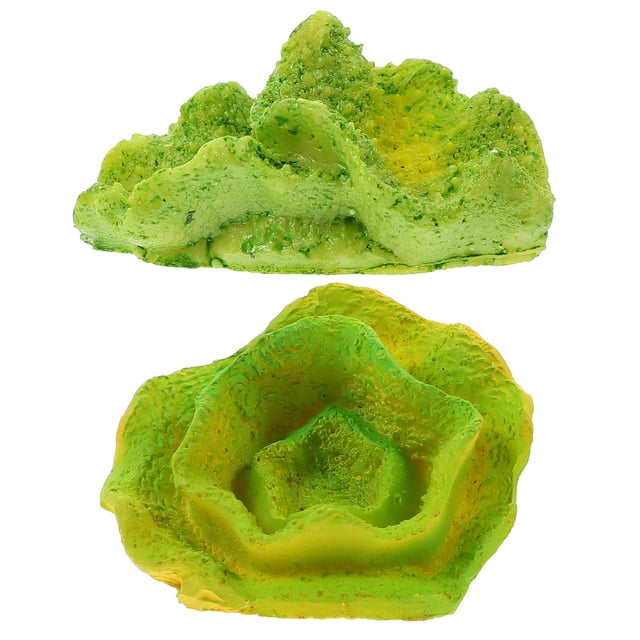 Milisten 2Ud Acuario Flotantes Coral Artificial Abrigo Para Peces Y Camarones Resina