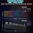 thumbnail image 4 of Teclado Mecánico  Switch Azul Español Ñ al 100%  12 Nucleos  Mecanico 105 Teclas, 4 of 6