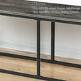 thumbnail image 5 of Dining Bench, 47.2 Inch Industrial Style Kitchen Table Bench, Steel Frame, Easy to Assemble, for Kitchen, Dining Room, Charcoal Gray and Black BC12CD01, 5 of 17