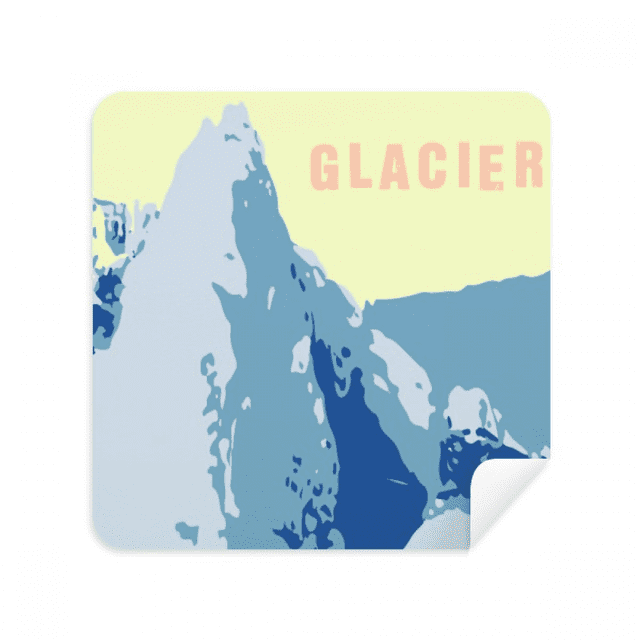Crystallization Glacier Snow Glasses Cloth Screen Cleaner Suede Fabric 2 Pack
