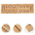 thumbnail image 3 of 1Pc Mancala Puzzle Game African Chess Strategy Game for Children (Khaki), 3 of 4