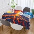 thumbnail image 5 of YAZAOO Square Tablecloth Oil Painting Of Volcano Pattern Tableclothes, 5 of 9