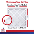 thumbnail image 2 of Filter King 14x17.5x1 Air Filter | 6-PACK | MERV 11 HVAC Pleated A/C Furnace Filters | MADE IN USA | Actual Size: 14 x 17.5 x .75", 2 of 5