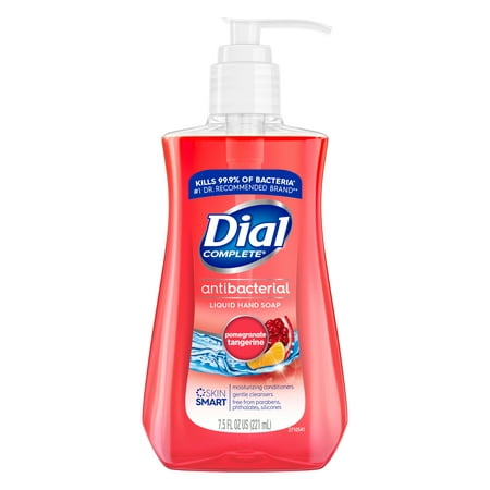 Dial Complete Antibacterial Liquid Hand Soap, Pomegranate Tangerine, 7.5 fl oz