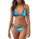 thumbnail image 1 of Balery Blue Shell Pijama Estampado Bikini de Dos Piezas para Mujer - Conjunto de Bikini Ajustable Sexy y Cómodo para Playa, 1 of 6