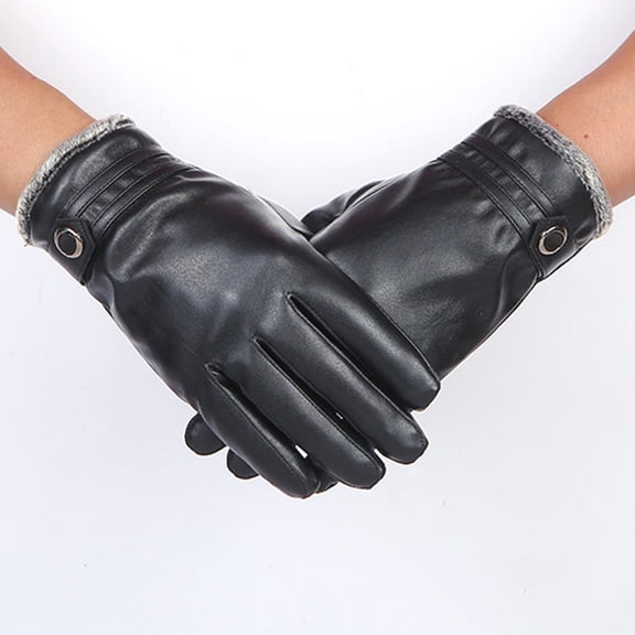 LULULION Winter Gloves Women Black 1 Pair