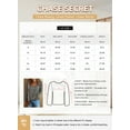 thumbnail image 3 of Chase Secret Womens Blouse Casual Long Sleeve V Neck Tops Basic Cotton Lightweight Shirts, 3 of 6