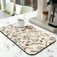 thumbnail image 2 of Stylish & Functional Coffee Mat (19.5x12in) - Super Absorbent, Anti-Slip & Hides Stains, Perfectly Fits Under Coffee Machines, Coffee Drying Mat Doubles as Kitchen Dish Drying Mat, 2 of 7