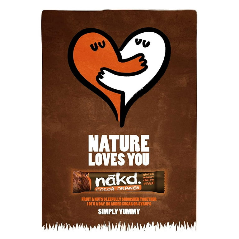 NAKD, Fruit & Nut Bar - Natural Wholefood; Gluten, Wheat & Dairy Free