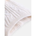thumbnail image 4 of Wonder Nation Baby Boys or Girls Pom Pom Beanie and Mittens Set, 2 Piece, One Size, 4 of 4
