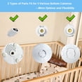 thumbnail image 3 of HelloBaby Soporte para monitor de bebé para HB6550/ Pro/ HB6560/ HB65/ HB6339/ HB40/ HB6081/ HB66/ HB6351, soporte de brazo flexible de 20 pulgadas, soporte para cámara se fija a los estantes de la cu, 3 of 5