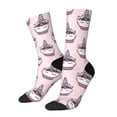 thumbnail image 1 of Balery Cute Cupcake Calcetas Largas con Estampado para Hombre y Mujer – Suaves y Transpirables, Talla Única (US 5-11), 1 of 6