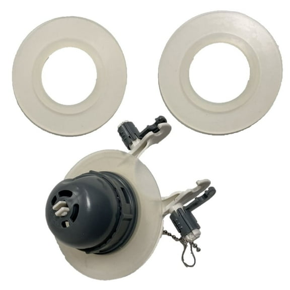 Universal 3‑Inch Toilet Flapper Valve Replacement Kit with 2 Extra Seals by NuFlush