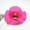 Hot Pink, variant on YHAJDS Beach Straw Hat Wide Brim UPF 50 Summer Sun Protection Cap Kids
