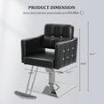 thumbnail image 2 of UBesGoo Hair Salon Chair Hydraulic Barber Chair for Home Barbershop Black, Braiding Chair for Hair Stylist Heavy Duty, Styling Hairdressing Beauty Spa Equipment, 2 of 8