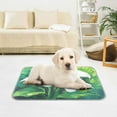 thumbnail image 6 of Pet Cooling Pad Foldable Self Cooling Mat Breathable Pet Cushion Sleep Pad for Dogs and Cats White Horseshoe Lotus Oil Painting S, 6 of 9