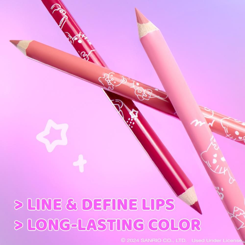 Hello Kitty 3-Piece Lip Liner Pencil Set