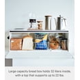 thumbnail image 5 of Yamazaki Home Bread Box - Wide, White, Steel, 32L, Supports 22 pounds, No Assembly, 5 of 7