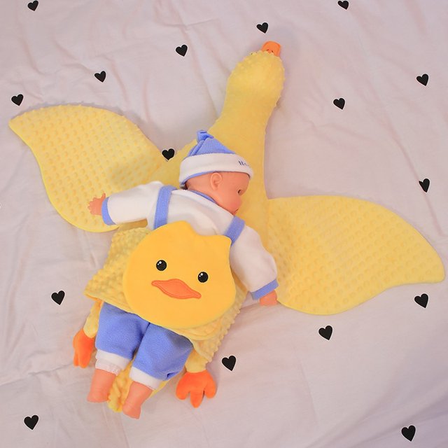100cm Creative Multifunctional Huge Size Lovely Plush Duck Children Girlfriend Floor Cushion Soft Stuffed Animals Pillow zhangyuxiang LED