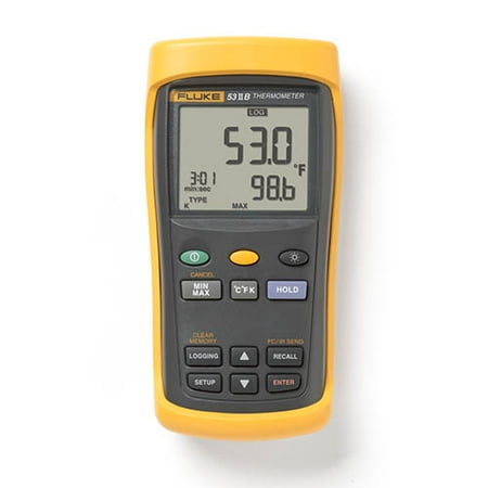 Thermocouple Recorder - Fluke 53 II B Single Input Digital Thermocouple Thermometer with Data Logging