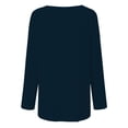 thumbnail image 5 of Pompotops Femmes Décontracté Vent Tribal Imprimé Manches Longues Col Rond Chandail Blouse T-shirt Hauts, 5 of 5