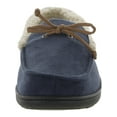 thumbnail image 2 of Isotoner Mens Vincent Faux Suede Memory Foam Moccasin Slippers, 2 of 3