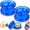 Bule-2PCS, variant on Clear Manual Garlic Twister and Ginger Mincer Tool, Manual Garlic Twister and Mincer, Garlic Crusher, Garlic Grinder, Compact Garlic Mincer Tool, Ginger, Herbs