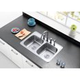 thumbnail image 3 of Gourmetier GKTD33226 Studio 33" Stainless Steel Self-Rimming Double Bowl Drop-In Kitchen Sink, Brushed, 3 of 8