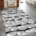 thumbnail image 3 of Grey Black Christmas Area Rug 3x5 Washable Rug Non Slip Xmas Snowman Snowflake Large Area Rug Indoor Floor Carpet for Entryway Bedroom Kitchen Living Room Home Office Dining Room Nursery, 3 of 8