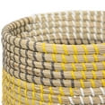 thumbnail image 4 of Northlight Set of 3 Striped Olive and Beige Woven Seagrass Baskets 9.75", 4 of 6