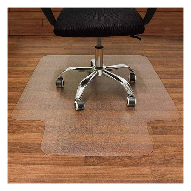 EASTIN Office Chair Mat for Carpet – Computer Desk Chair Mat for Carpeted Floors – Easy Glide Rolling Plastic Floor Mat for Office Chair on Carpet for Work Home Gaming with Extended Lip