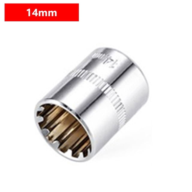 Lefu 12 Point Mirror Short Socket Head 1/4 Drive Torx Bit Ratchet Wrench Adapter