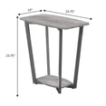 thumbnail image 5 of Convenience Concepts Graystone End Table with Shelf, Faux Birch/Slate Gray Frame, 5 of 6