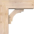 thumbnail image 3 of Ekena Millwork 7 1/2"W x 22"D x 22"H Merced Block Smooth Bracket w/ Offset Brace, Douglas Fir, 3 of 25