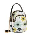 thumbnail image 7 of FORMRS Crossbody Bag for Women Quilted Travel Shoulder Cell Phone Purse with Chain Strap Handbag, White Flower, 7 of 7