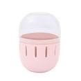 thumbnail image 2 of Portable Breathable Proof Powder Puff Storage Box | Capsule Design | Transparent ABS Cover Functions as Drying Rack | Ventilated | Compact | Easy Clean | 6x6x9cm | 1 Pack, 2 of 8