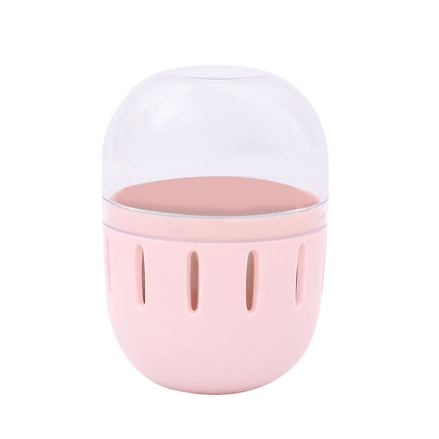 Cosmetic Storage Box,Portable Breathable Powder Puff Storage Box with Cover for Beauty and Home Organization