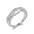 thumbnail image 2 of White Diamond Accent Sterling Silver Love Ring, 2 of 4