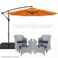 thumbnail image 2 of Best Choice Products 10ft Offset Hanging Outdoor Market Patio Umbrella w/ Easy Tilt Adjustment - Orange, 2 of 7