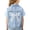 Blue-A, variant on Baby Little Girls Butterfly Embroidery Denim Vest Casual Button Beading Down Sleeveless Jean Jacket Coat Blue-B