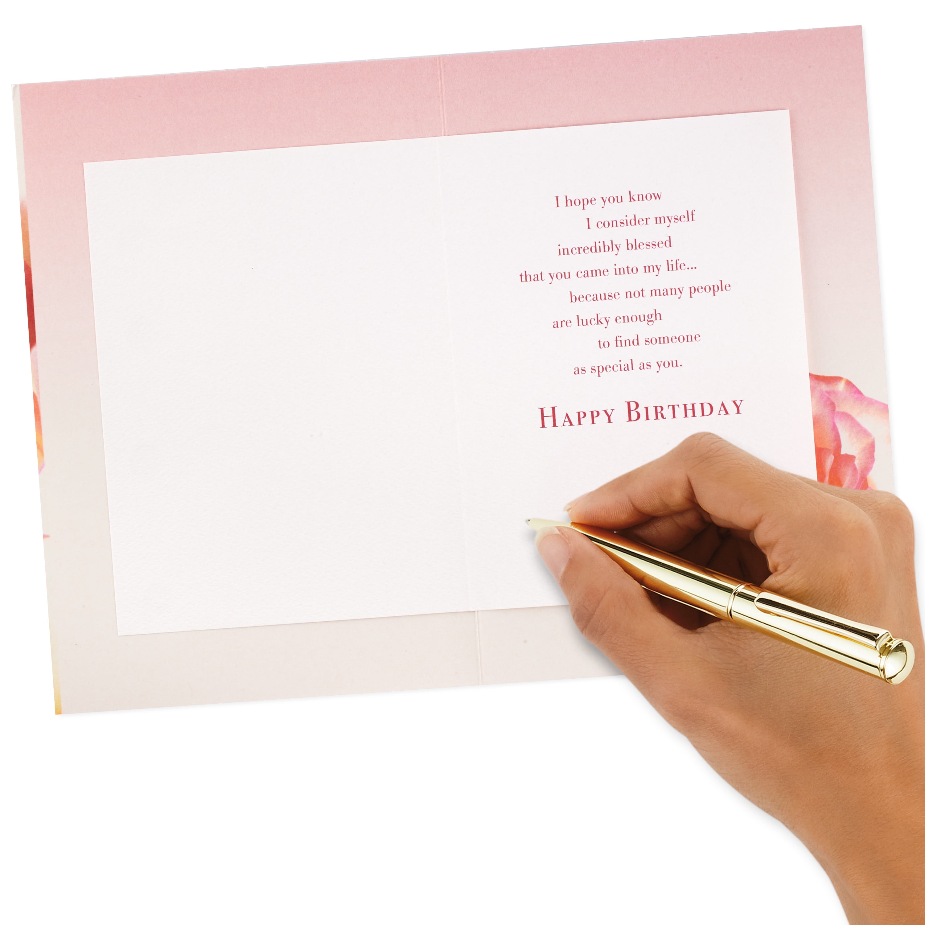 Hallmark Romantic Happy Birthday Greeting Card (so Lucky I Found You)