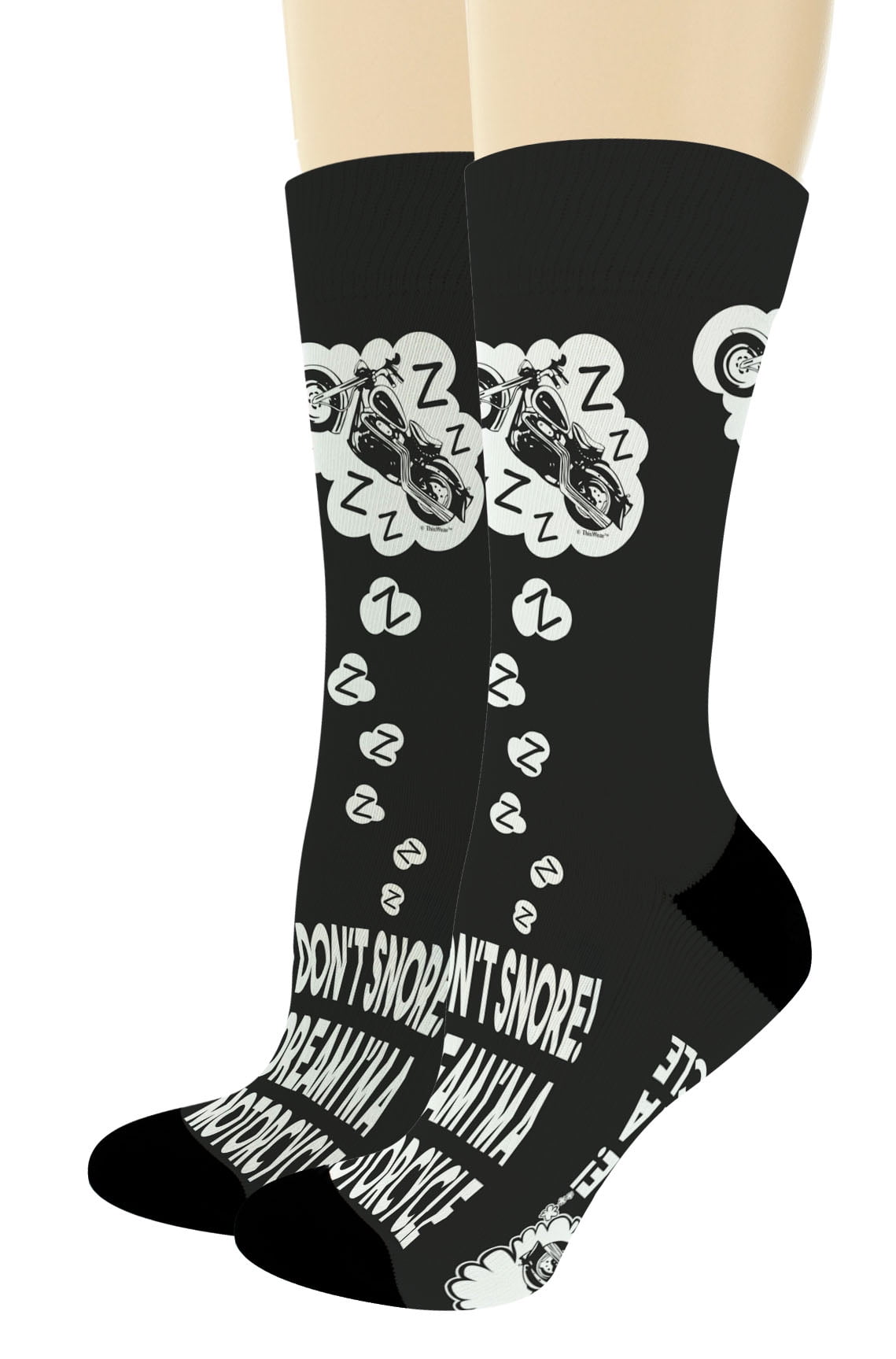 ThisWear Biker Gifts for Men Women I Dream I'm A Motorcycle Gifts for Motorcyclist 1Pair