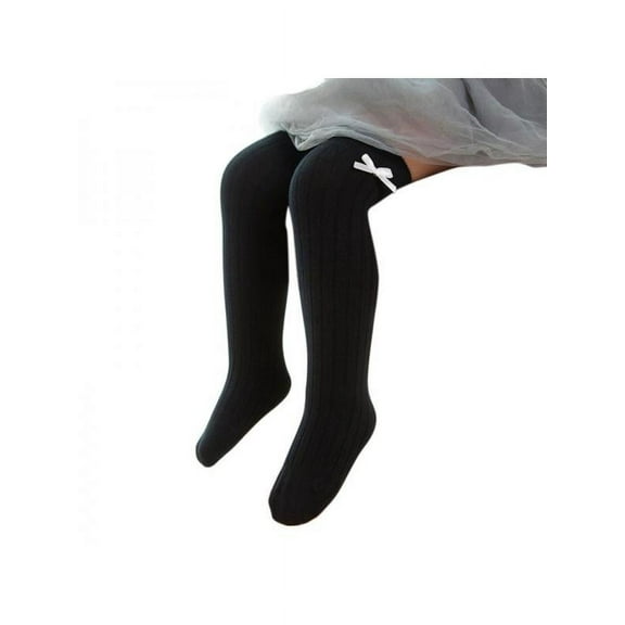 Baby Girl Knee High Socks Toddler Cotton Dress Sock Uniform Stockings Infant Ruffled Socks Long Boys Girls bowknot Cute Leg Warmers For Newborns Infantile