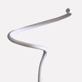 thumbnail image 4 of Floor Lamp with Metal Curved Integrated LED, Matte White- Saltoro Sherpi, 4 of 5
