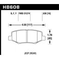 thumbnail image 2 of Hawk LTS Street Brake Pads Fits select: 2008,2015-2016 JEEP WRANGLER UNLIMITED, 2 of 2
