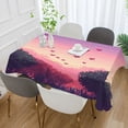thumbnail image 2 of Yayeee Tablecloths 60" x 120" Rectangle Wrinkle Resistant Party Table Cover, Pixel Floating Hearts, 2 of 8