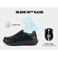 thumbnail image 2 of FitVille Men's Wide Leather Dress Shoes Business Loafers with Arch Support, Black, 10.5 Wide, 2 of 9